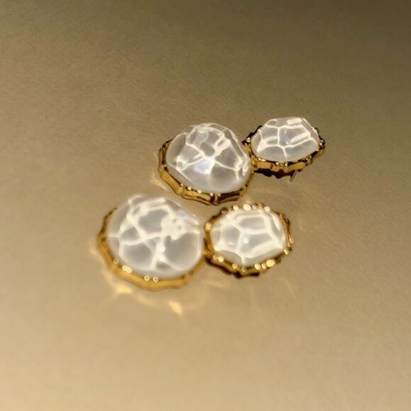 Crystal drop earrings N901 - Picture 3 of 5